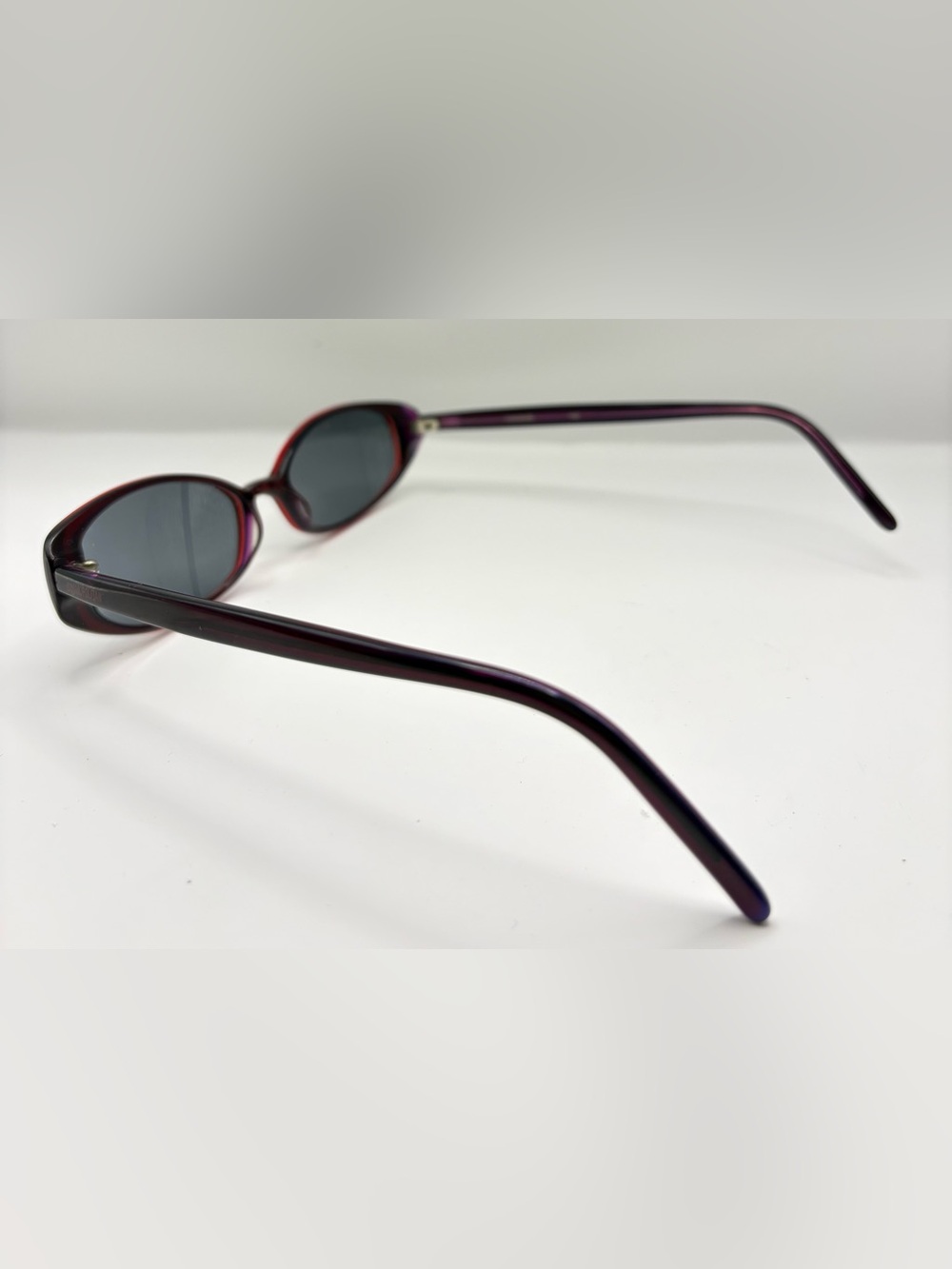 Cosmopolitan Purple Burgundy Oval Sunglasses Frames Only - Picture 5 of 8